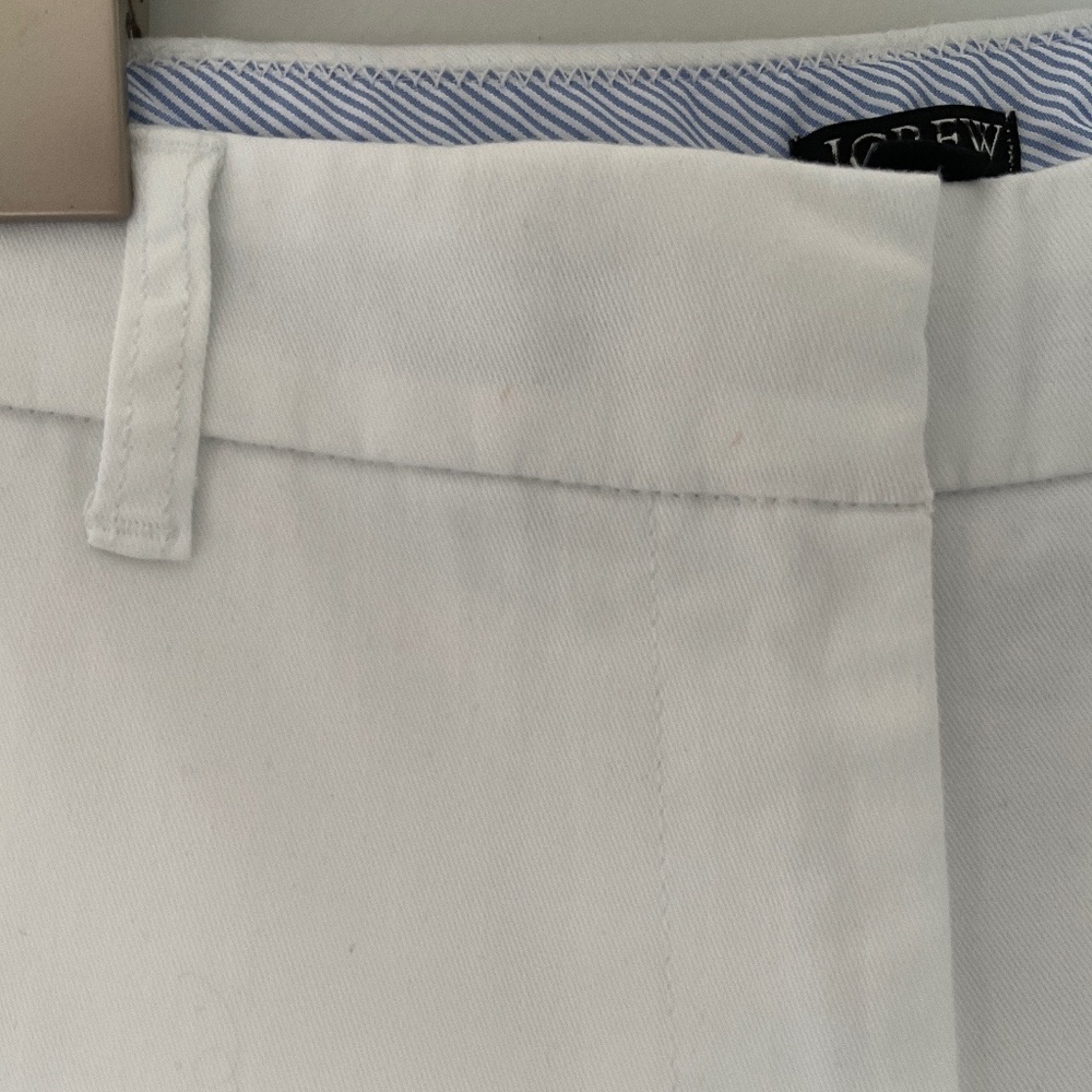 J Crew White Stretch Chino Short Size Various - Picture 4 of 6